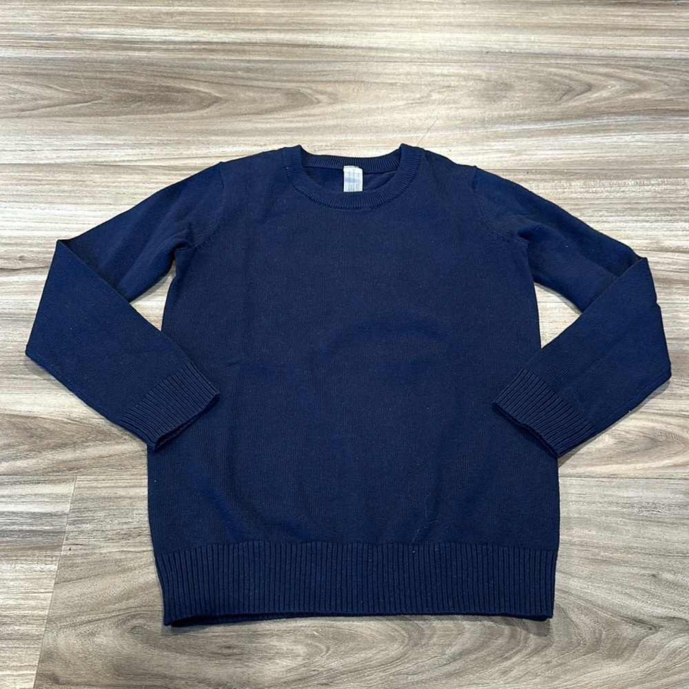 Navy crew neck sweater size 4